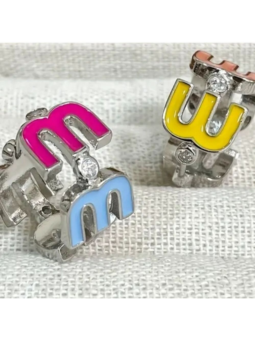 Fashion Earrings  letter m Brandnew